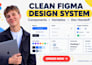 build a clean figma design system with components